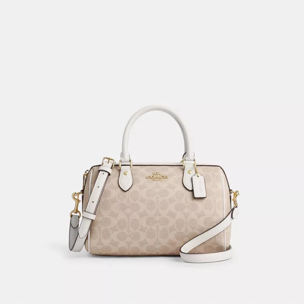 Coach Rowan Satchel Bag In Signature Canvas 1