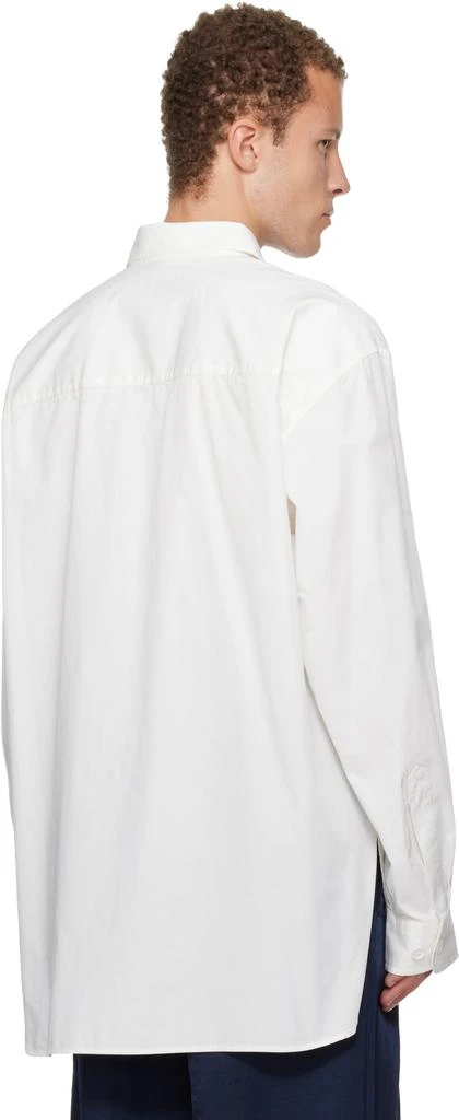 Dries Van Noten Off-White Oversized Cotton Shirt 3