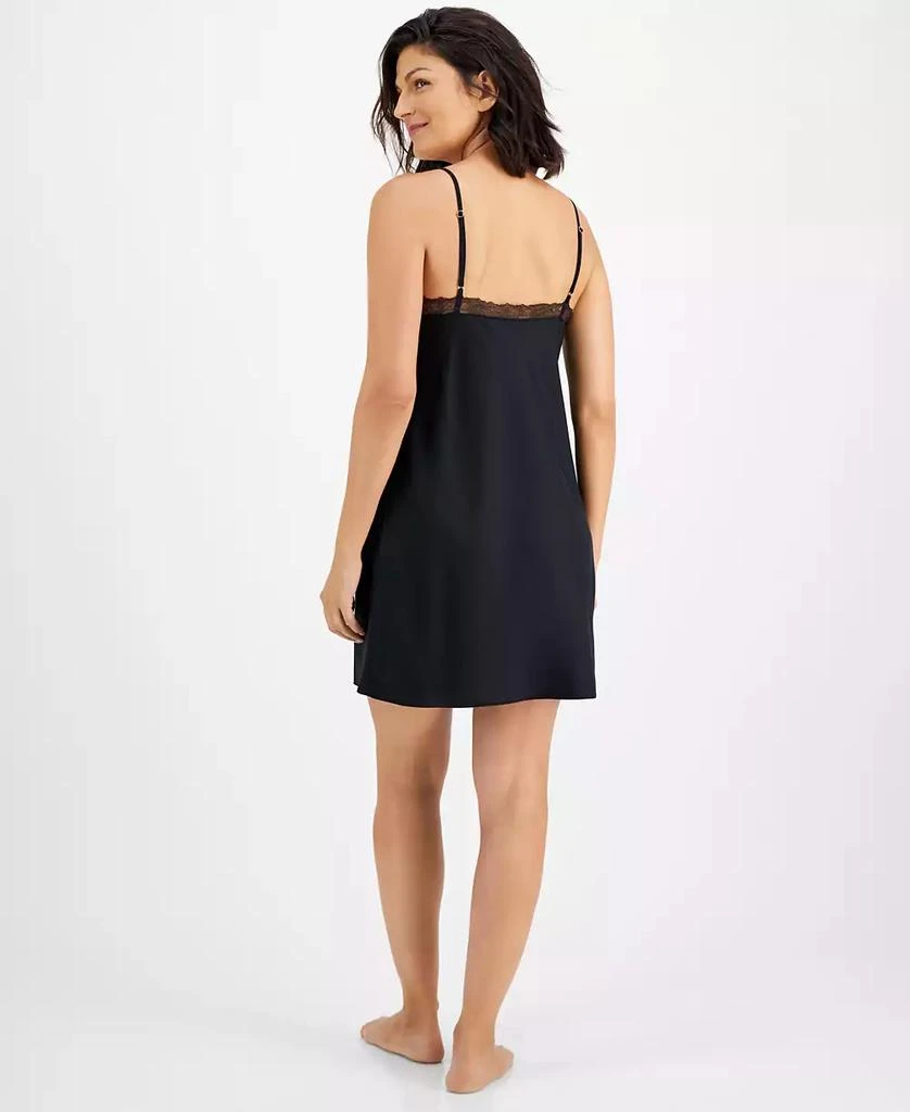 INC International Women's Satin Lace-Trim Chemise, Created for Macy's 3