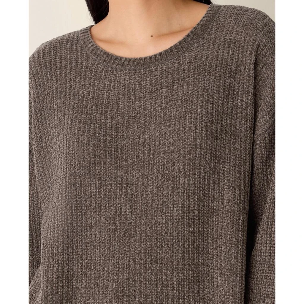 Eileen Fisher Jewel Neck Sweater In Rye 2