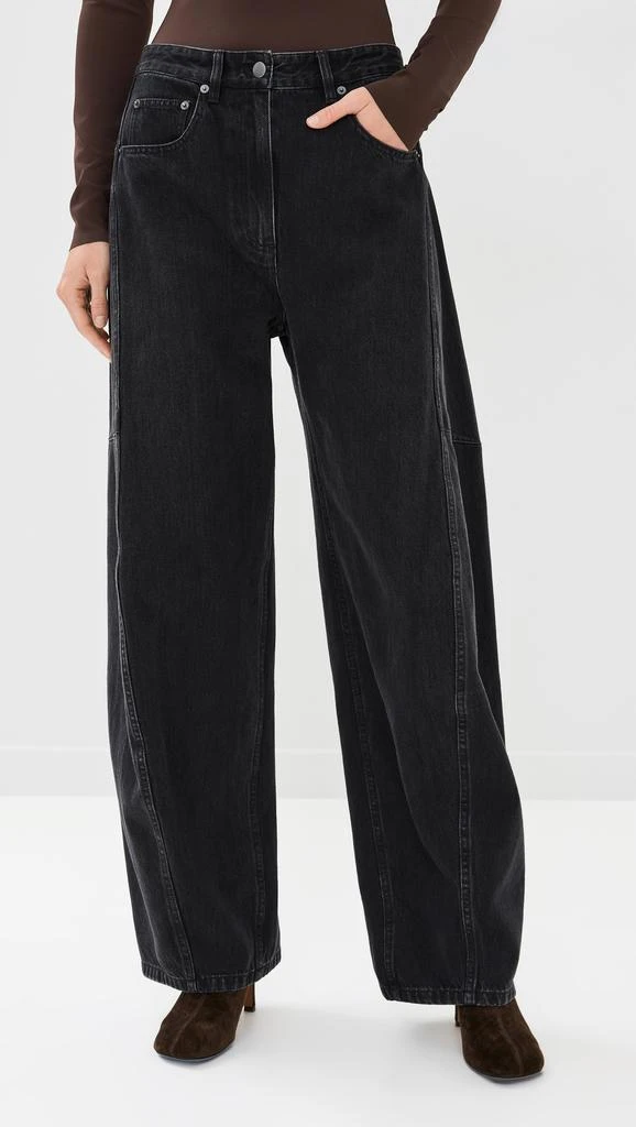 Tibi Vintage Black Denim Sid Jeans 7