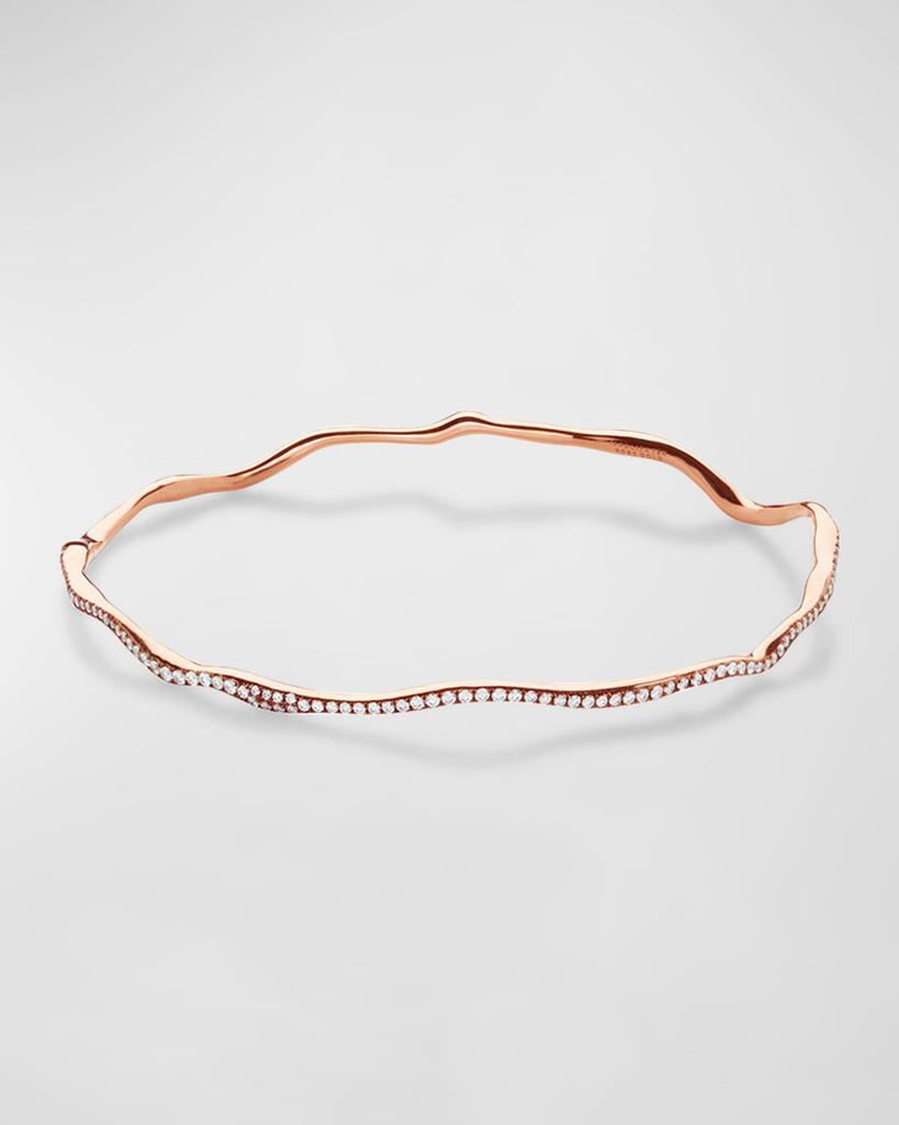 Ippolita 18K Rose Gold Stardust Coral Reef Diamond Bangle Bracelet