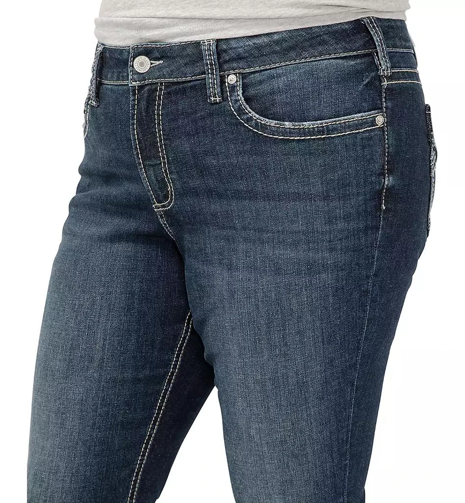 Silver Jeans Co. Plus Size Suki Mid-Rise Curvy Fit Capri Jeans 6