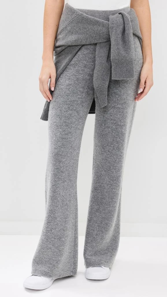 White + Warren Boucle Cashmere Blend Wide Leg Pants 1