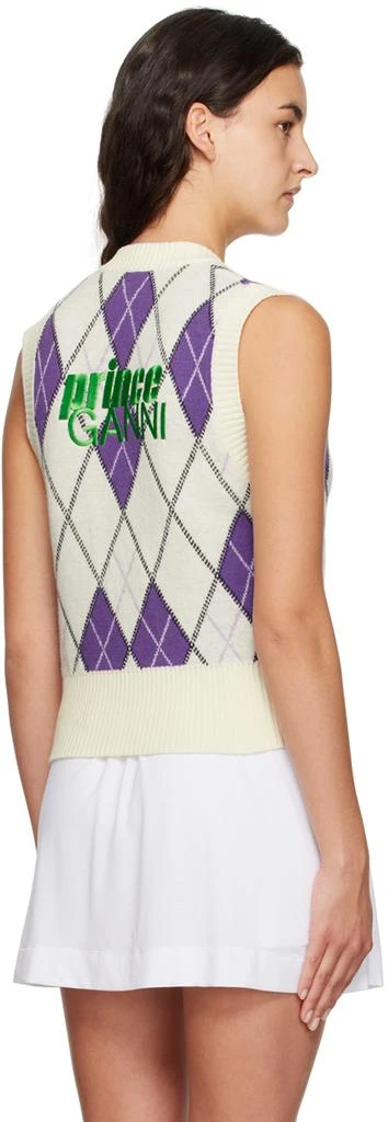 Ganni Off-White Prince Edition Harlequin Vest 3