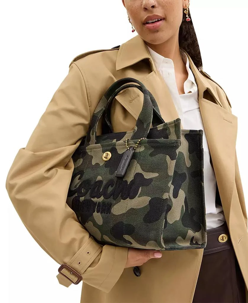 Coach Camo Print Canvas Medium Cargo Tote 1