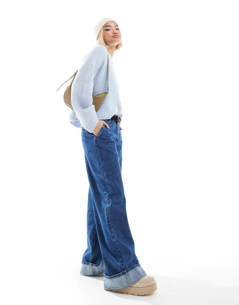 JJXX JJXX oversized jumper in light blue 4