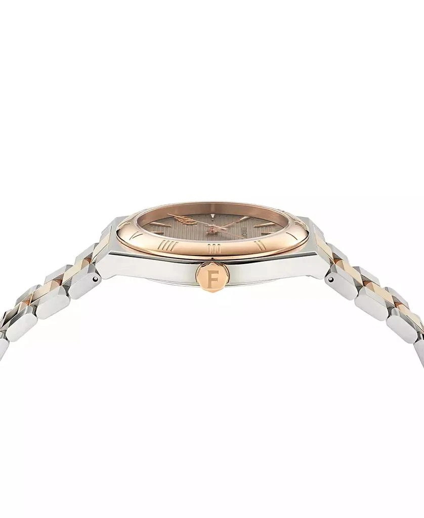 Salvatore Ferragamo Men's Swiss Vega Two-Tone Stainless Steel Bracelet Watch 40mm 2