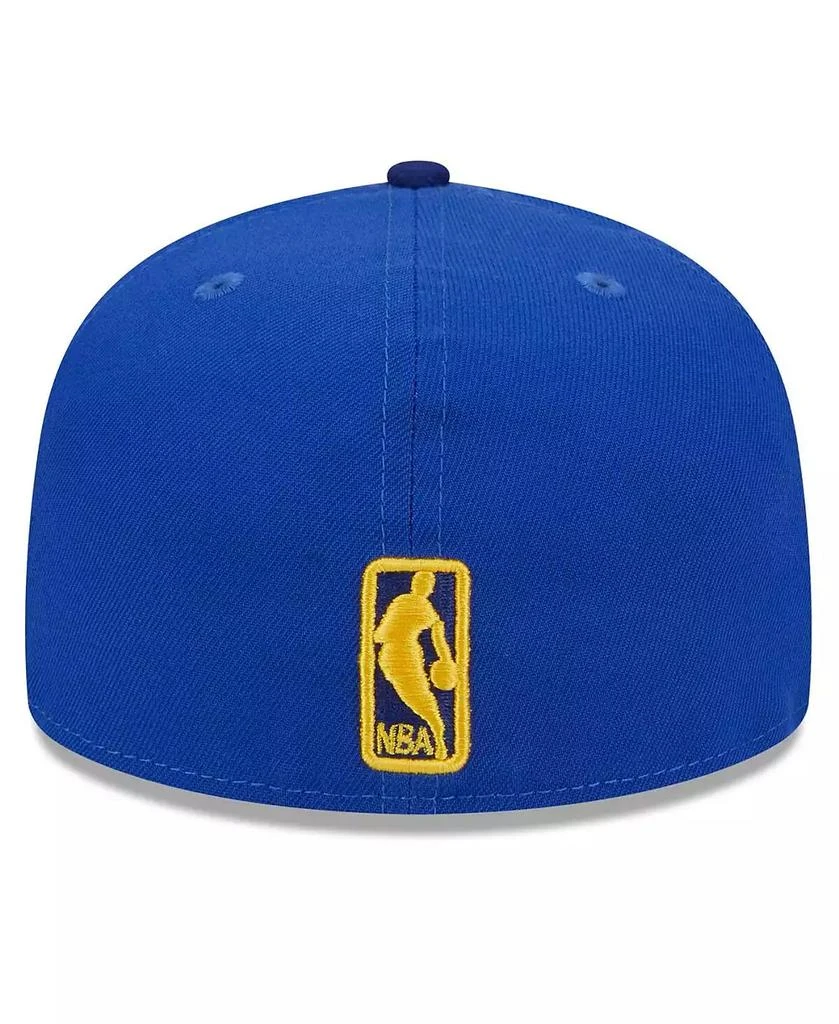 New Era Men's Royal Golden State Warriors 2024 NBA All-Star Game Rally Drive Checkerboard 59FIFTY Crown Fitted Hat 4