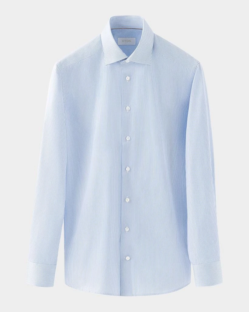 Eton Men's Stripe Twill Contemporary-Fit Dress Shirt 1
