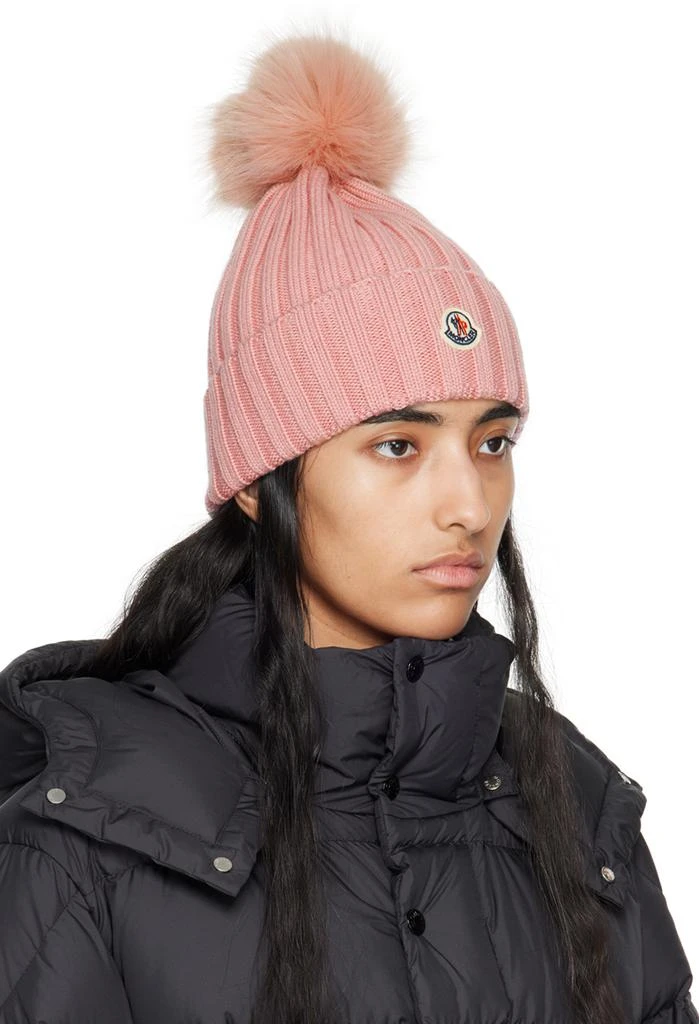 Moncler Pink Pom Pom Beanie 2