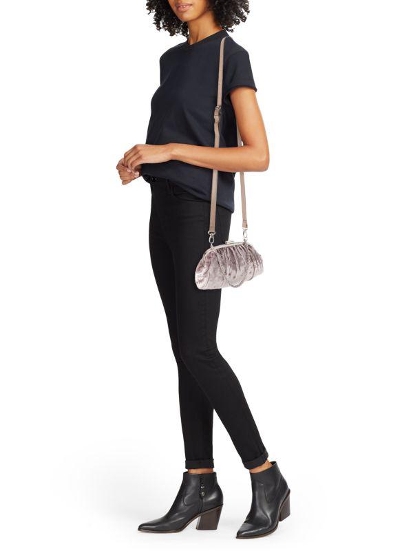 La Regale Velvet Two Way Crossbody Bag