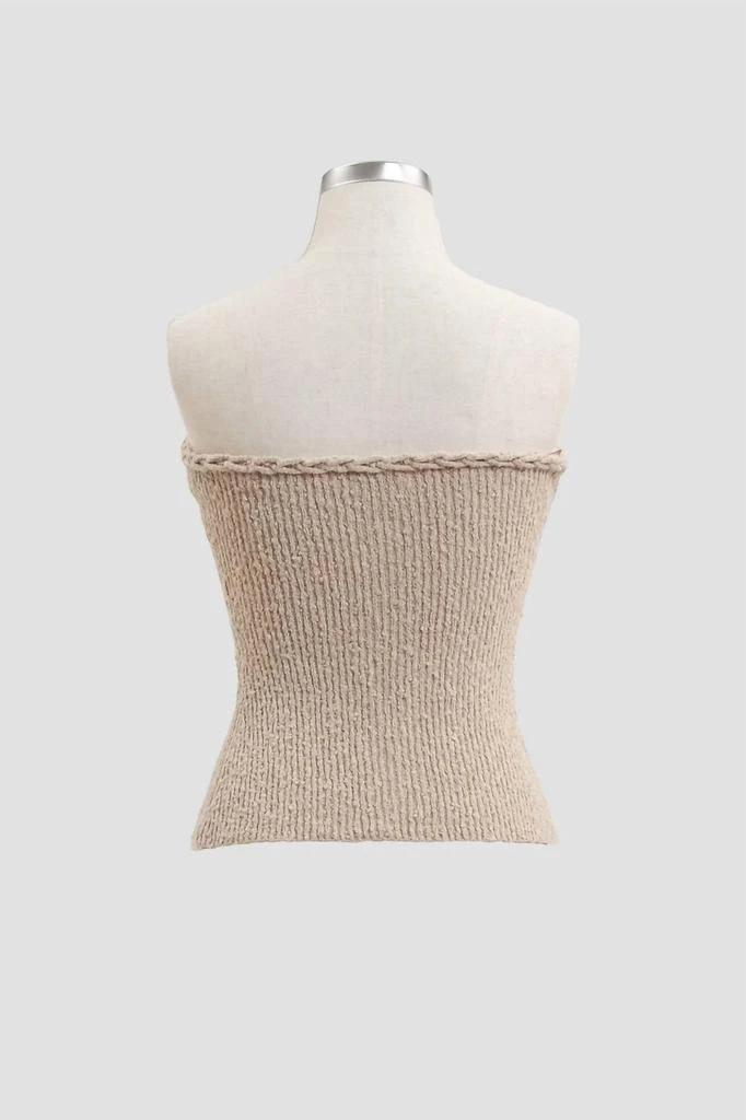 Moon River Moon River - Braided Sleeveless Sweater Top 3