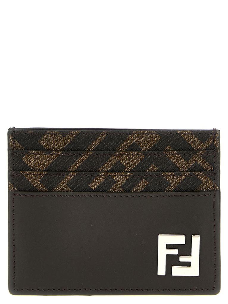 FENDI(フェンディ)/関税送料込み FF Flower Bouquet Card Wallet FENDI Flower Bouquet ブラウン FF ファブリック カードケース