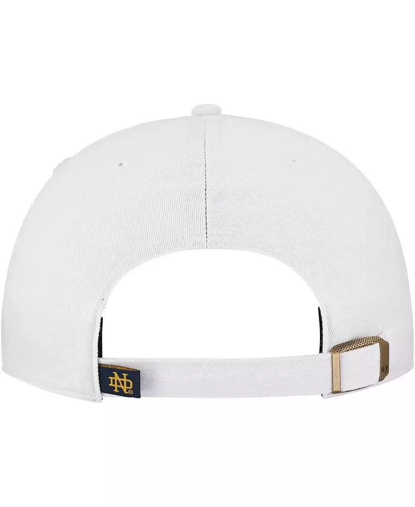 47 Brand Women's White Notre Dame Fighting Irish Pensacola Clean Up Adjustable Hat 2