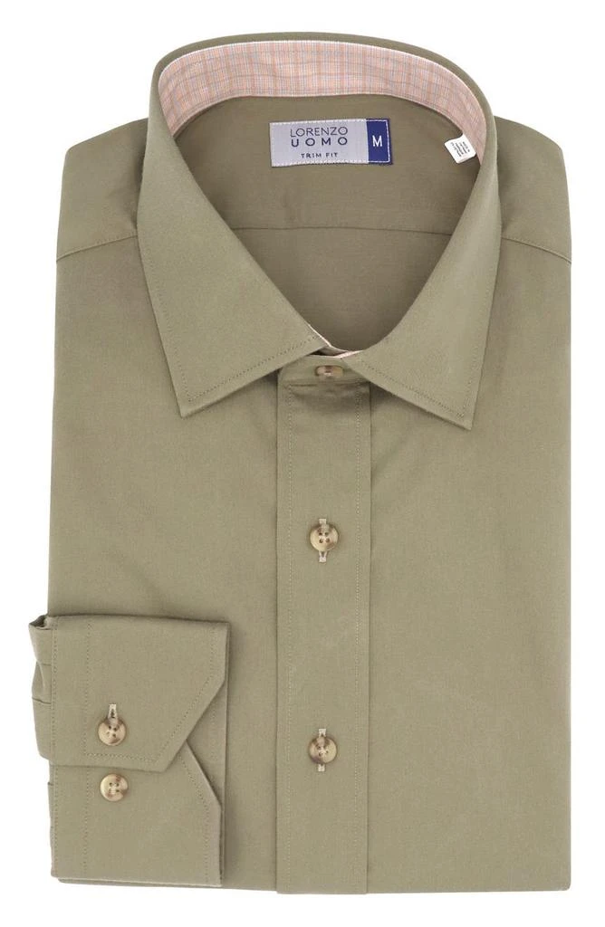 Lorenzo Uomo Trim Fit Long Sleeve Cotton Button-Up Shirt 4