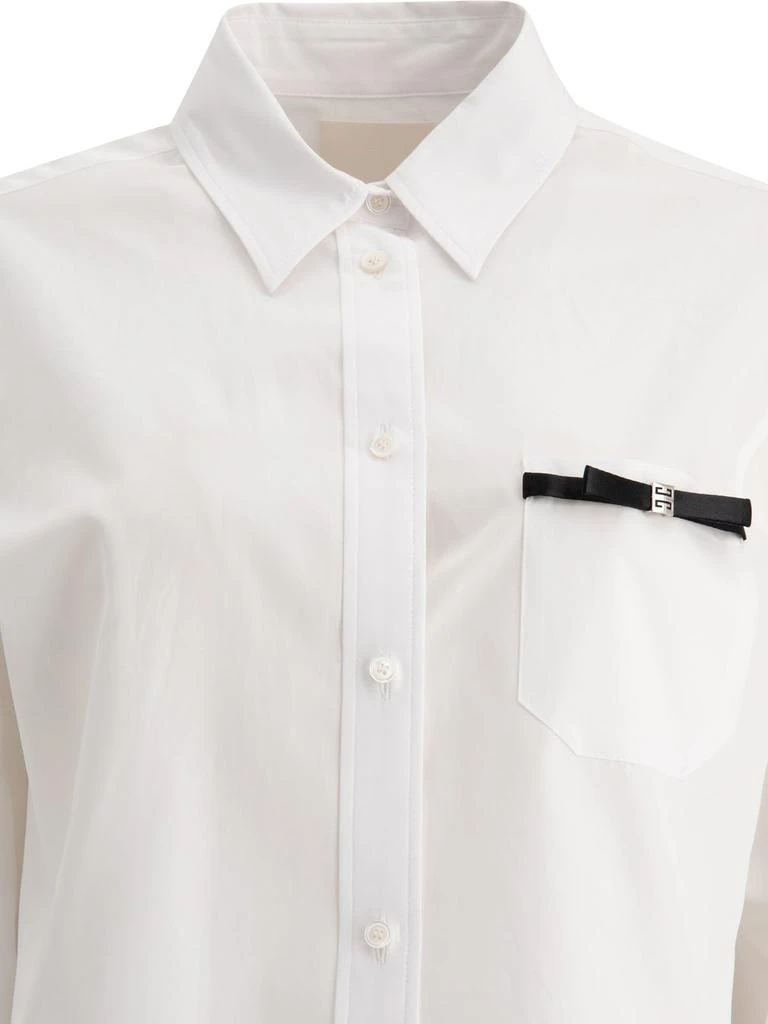 Givenchy Givenchy Bow-Detailed Cropped Shirt 3