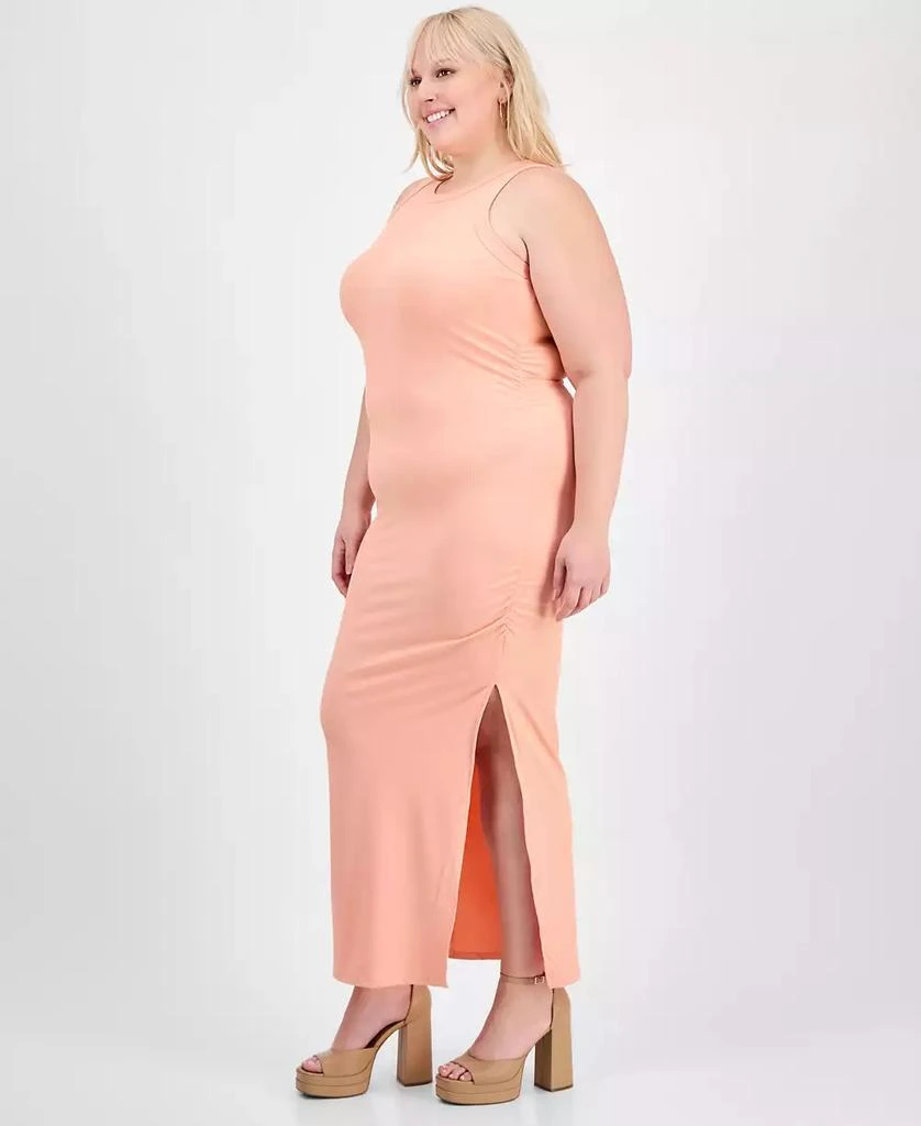Madden Girl Trendy Plus Size Ribbed Sleeveless Midi Tank Dress 3