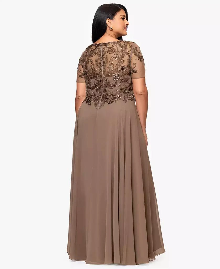 XSCAPE Plus Size Bead Detail A-line Maxi Dress - Dresses & Skirts - Free Shipping - BeyondStyle XSCAPE Plus Size Bead Detail A-line Maxi Dress - Dresses & Skirts - Free Shipping - BeyondStyle
