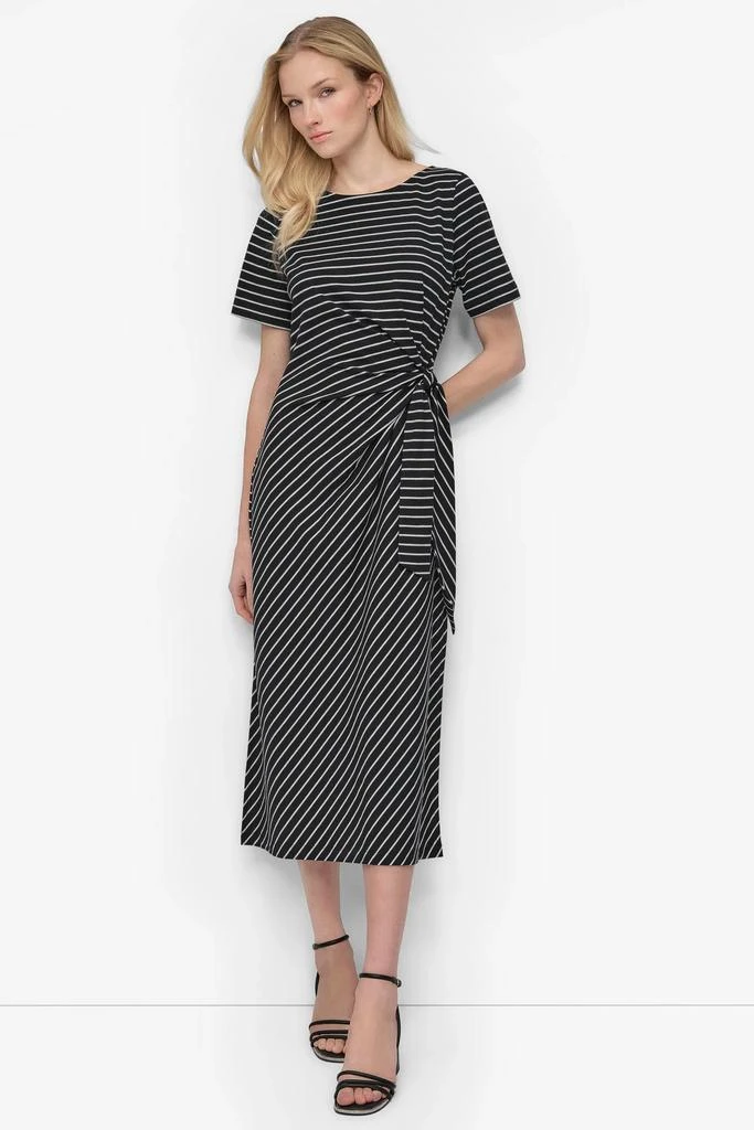 DKNY SHORT SLEEVE TIE FRONT 1