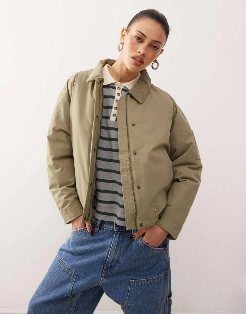 DICKIES Dickies seasonal chore jacket in khaki green 1