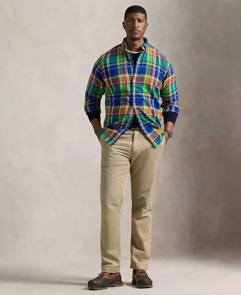 Ralph Lauren Men's Big & Tall Plaid Brushed Flannel Shirt 4