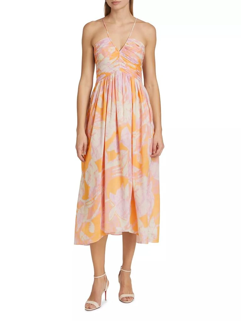 A.L.C. Rumi Botanical Pintuck Midi-Dress 3