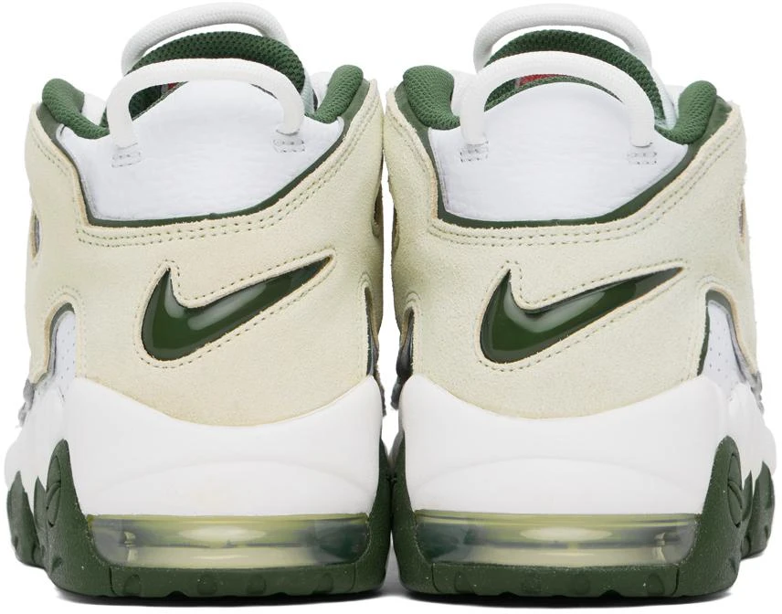 NIKE White & Beige Air More Uptempo '96 Sneakers 2