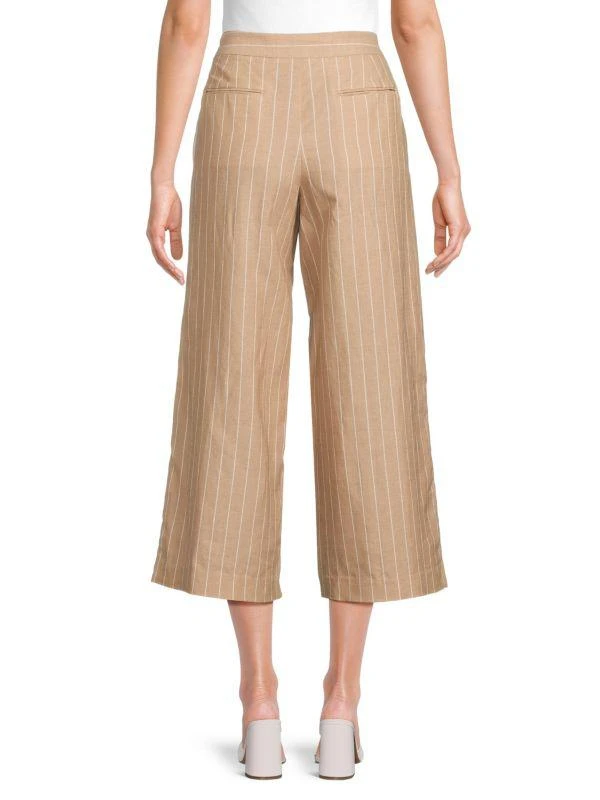 BCBG Striped Wide Leg Crop Pants 2