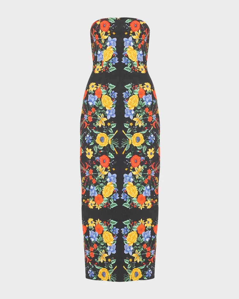 Cara Cara Leah Strapless Floral Midi Dress 1