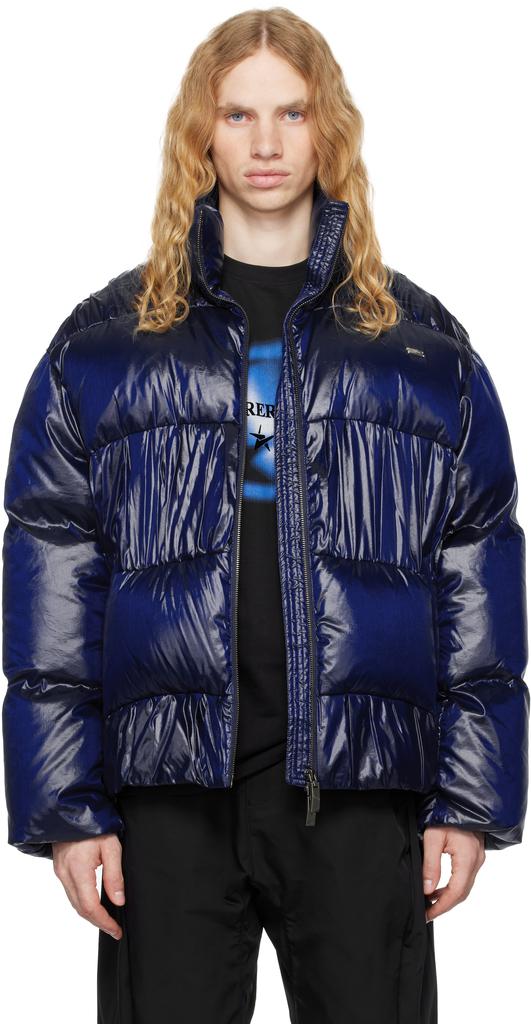 【Ader Error】TRS Tag puffer ves.t 01 ADER error Blue TRS Tag 01 Puffer Down Vest ADER error