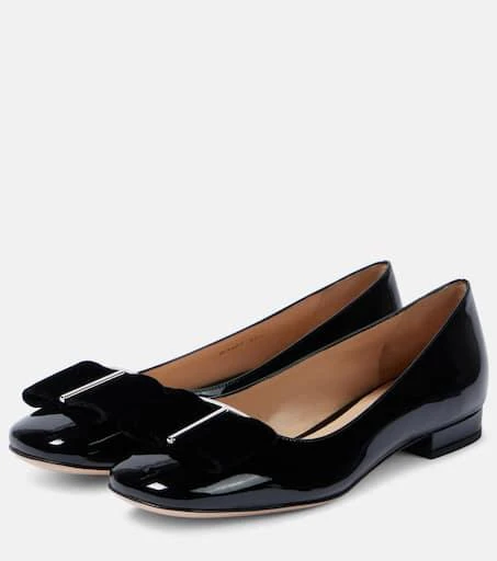 Tom Ford Audrey bow-detail patent leather ballet flats 4