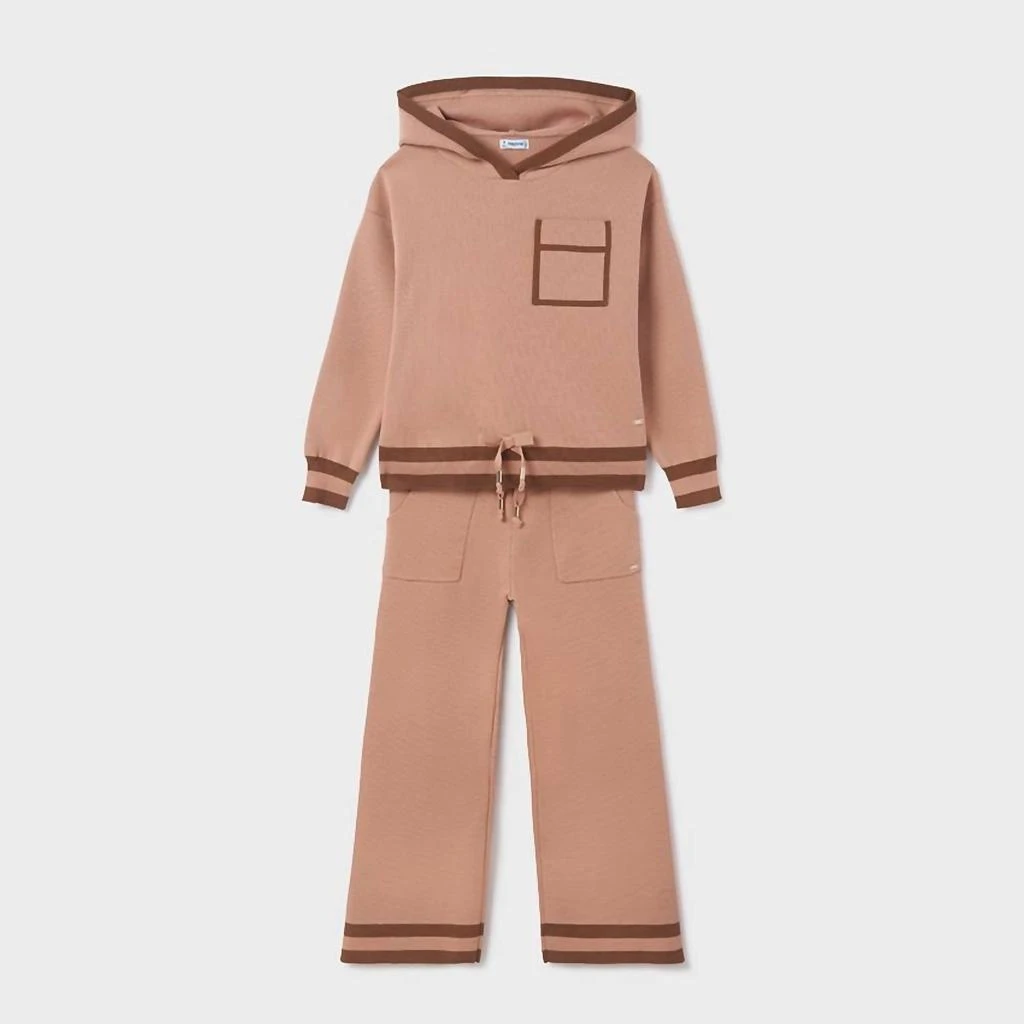 Mayoral Mayoral - Hooded Knit Sweater With Matching Knit Pants 2