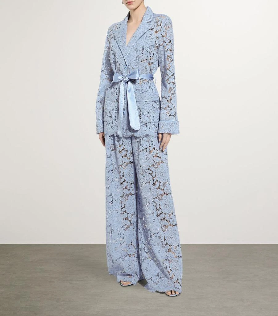 Dolce & Gabbana Cordonetto Lace Floral Pyjama Shirt 5