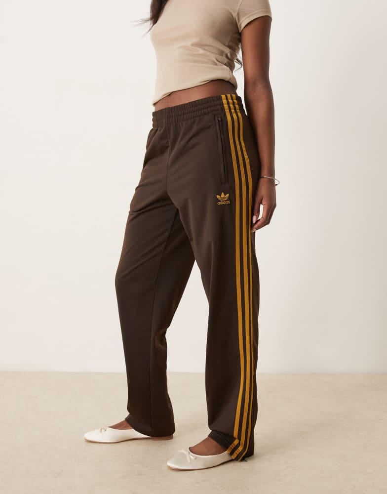 adidas FIREBIRD VELOUR TRACK PANT ブラウン　M Adidas adidas Originals Firebird track pants in brown - Pants
