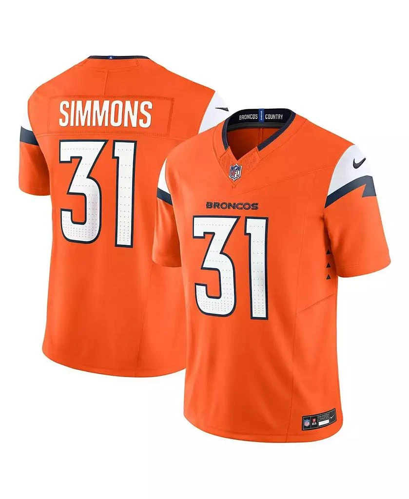 NIKE Men's Justin Simmons Denver Broncos Vapor F.U.S.E. Limited Jersey 1