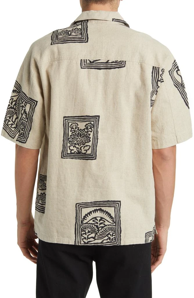 NN07 Ole 5396 Linen Blend Camp Shirt 3