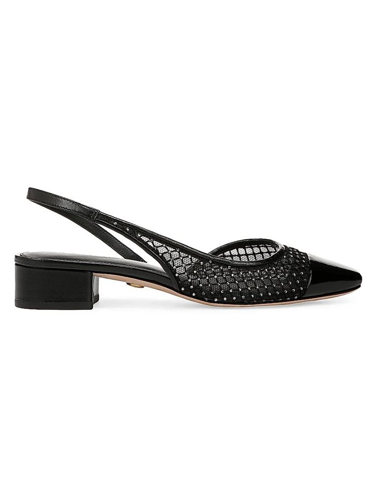 VERONICA BEARD Cecile 25MM Rhinestone-Mesh Slingback Pumps 1