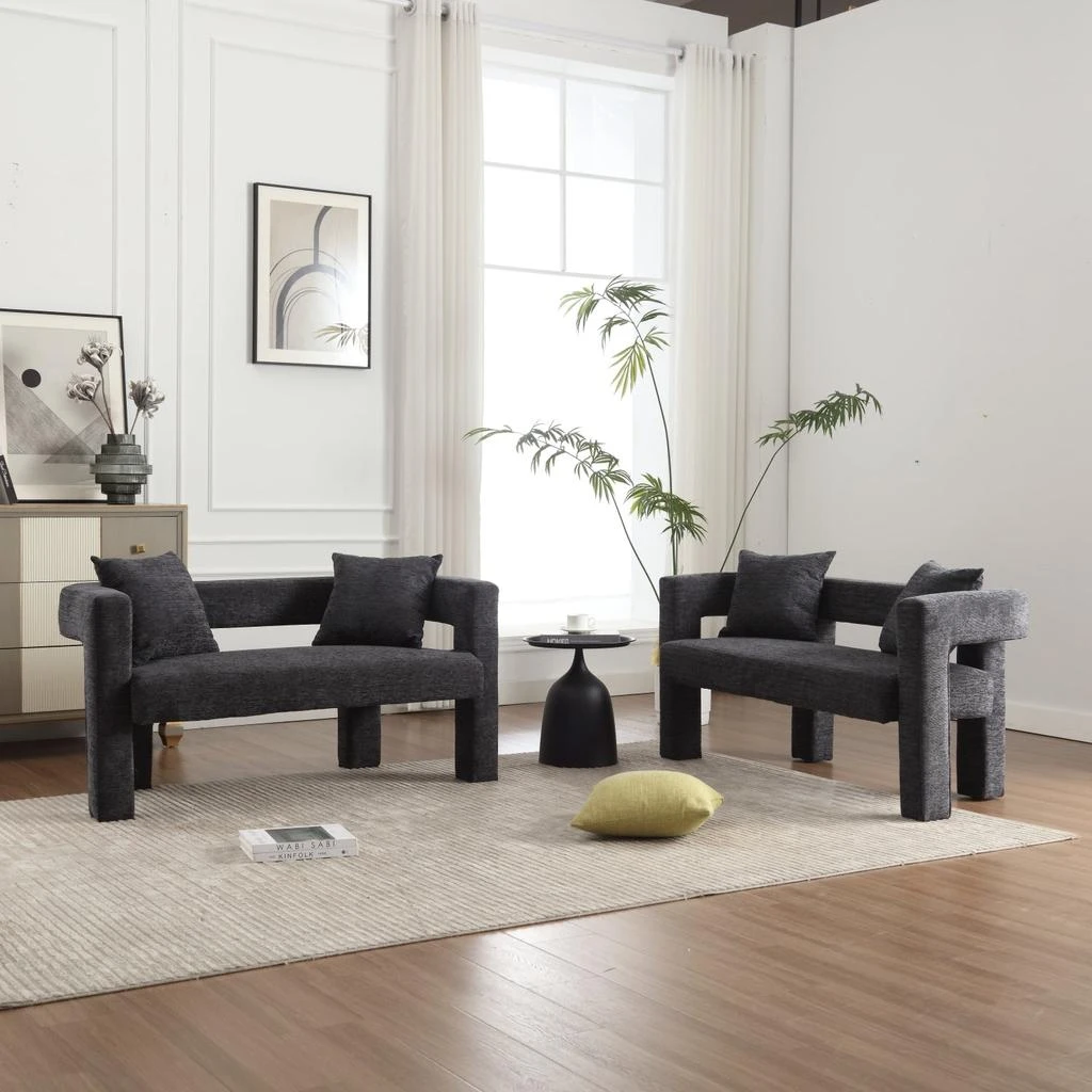 Streamdale Furniture Streamdale Modern Comfy 2-Seater Chenille Loveseat 2
