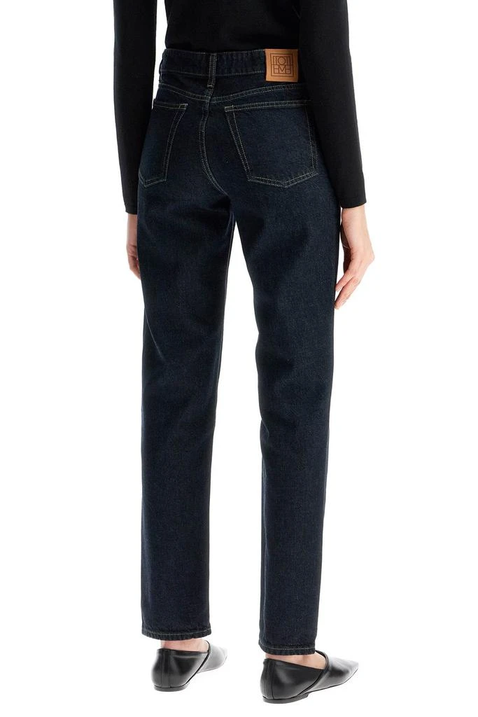 TOTEME high-waisted slim jeans in organic cotton blue 3