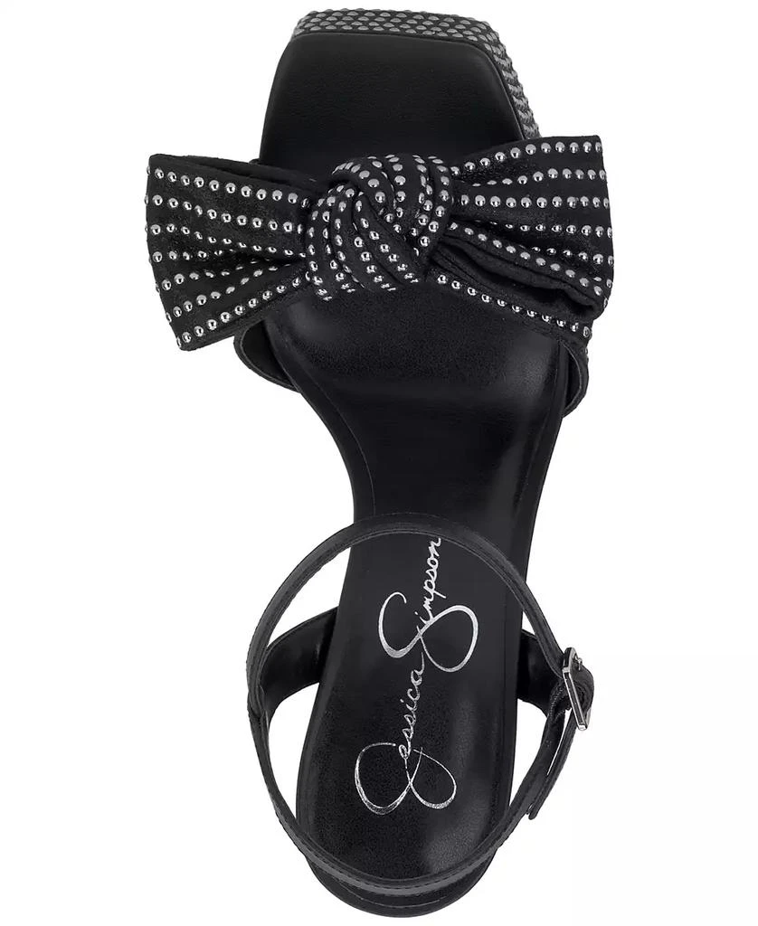 Jessica Simpson Women's Lollien Studded Bow Platform Sandals 4