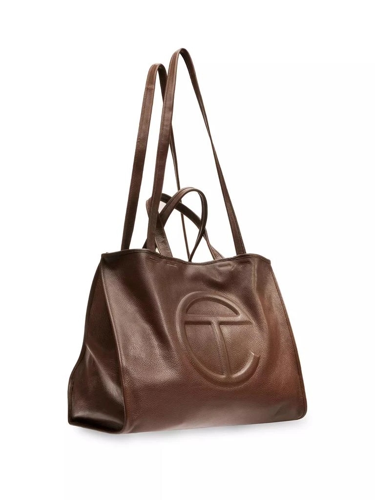 Telfar Large Pebbled Leather Carry Bag 5