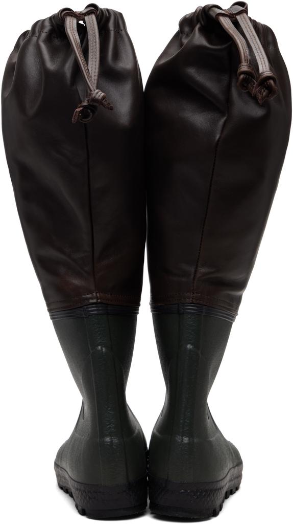 Rier SSENSE Exclusive Brown Farmer Rain Tall Boots