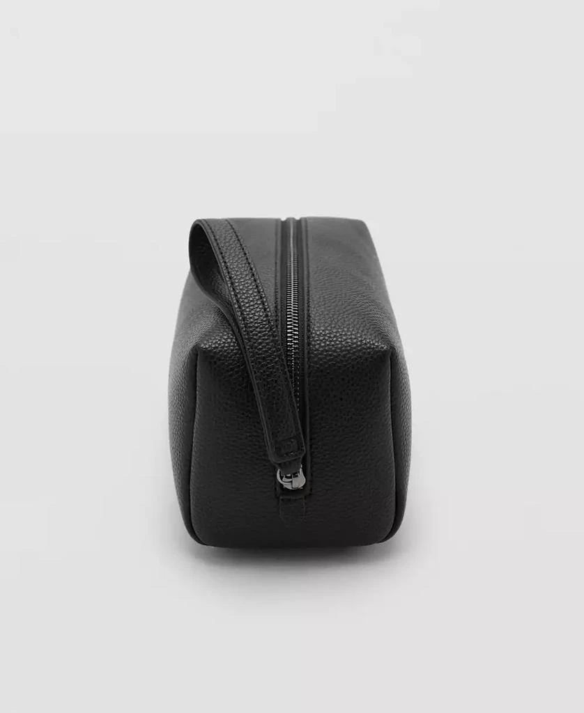 Mango Men
s Contrast-Strap Pebbled Cosmetic Bag 3