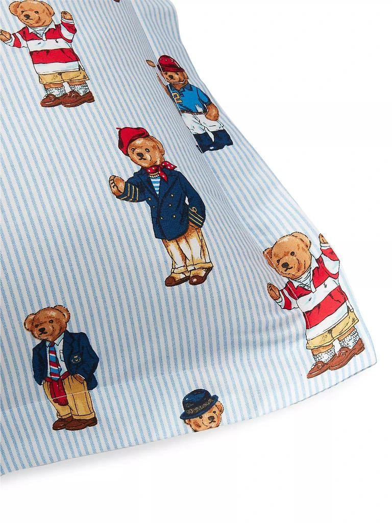 Ralph Lauren Teddy Bear Stripe 3-Piece Duvet Cover Set 4