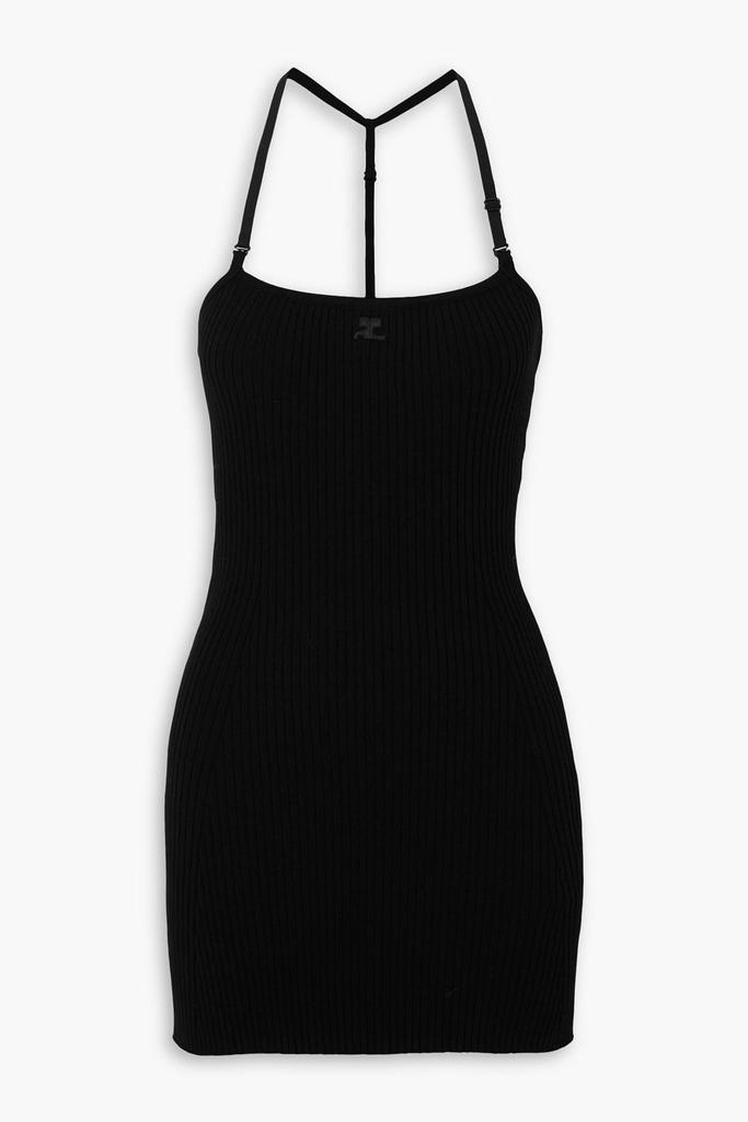 courreges Ribbed-knit mini dress