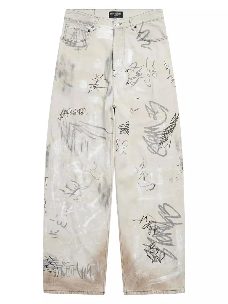 Balenciaga Graffiti Baggy Pants 1