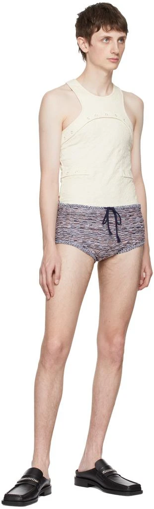 Eckhaus Latta Orange & Black Static Shorts 4