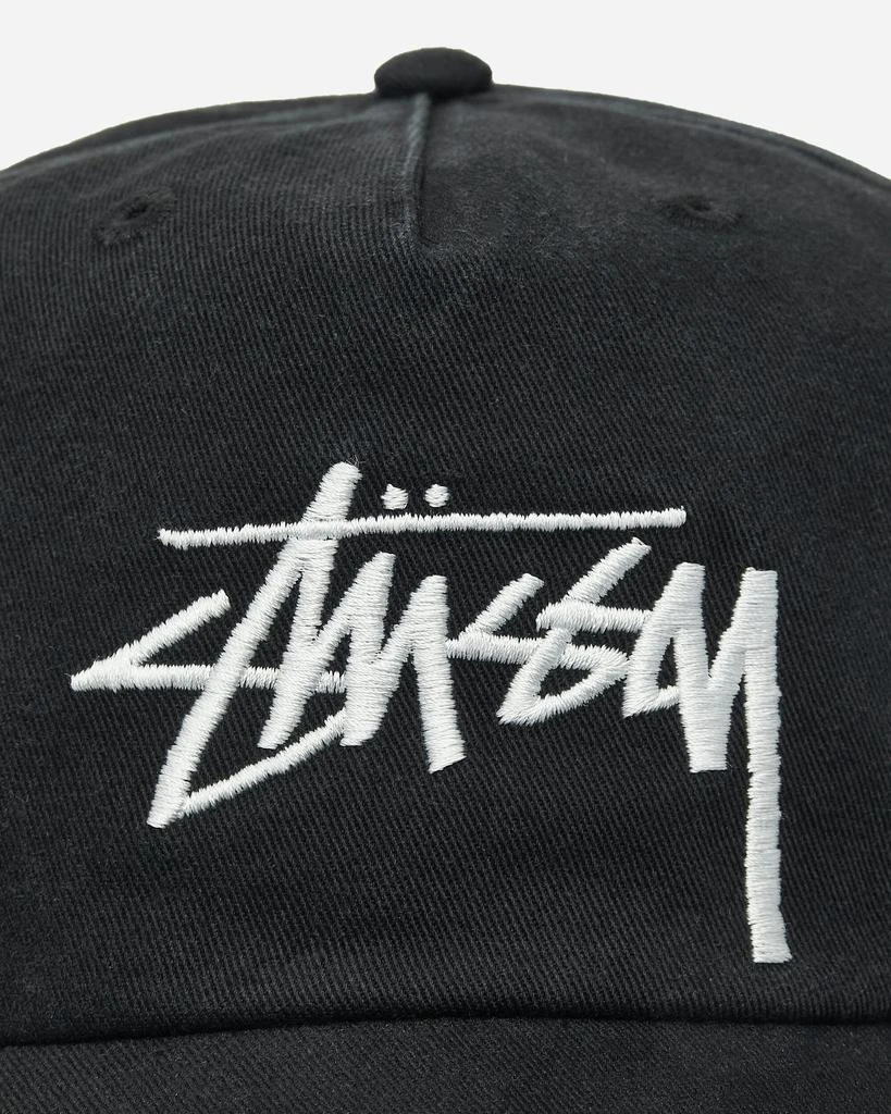 STUSSY Big Stock Snapback Cap Shadow Black 7