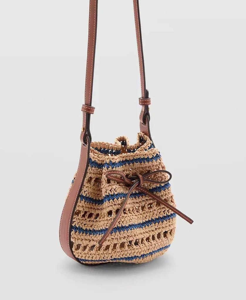 Mango Women's Combined Natural Fibre Bag 2